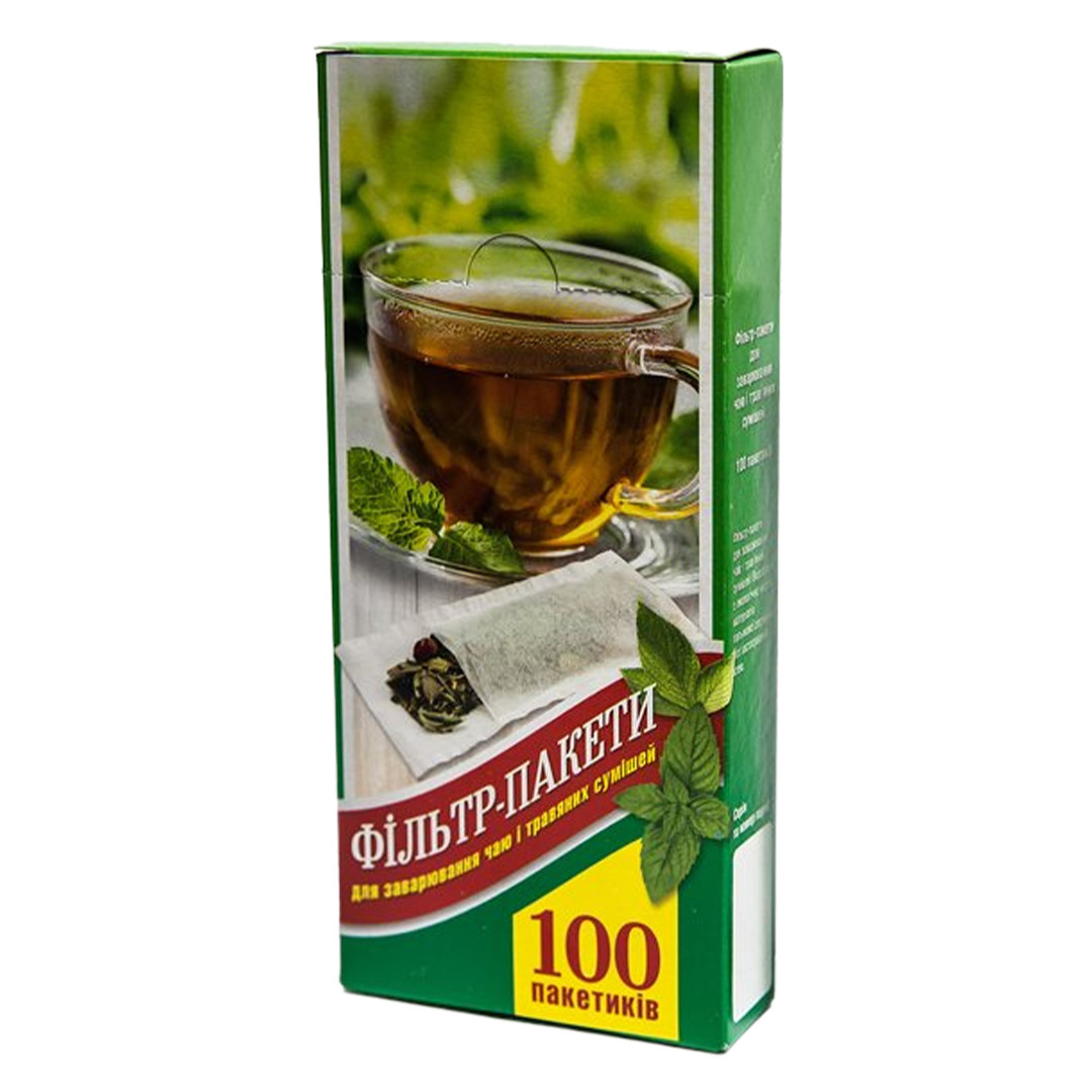 Фільтр-пакет XL для заварювання чаю в чайнику 100 шт
