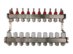 Колекторний вузол ORSO в зборі на 10 виходів Нержавійка SS304