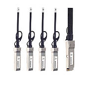 Кабель DAC QSFP28 100G to 4*SFP28 25G Passive Direct Attach Copper Twinax Cable 3m  Alistar, фото 4