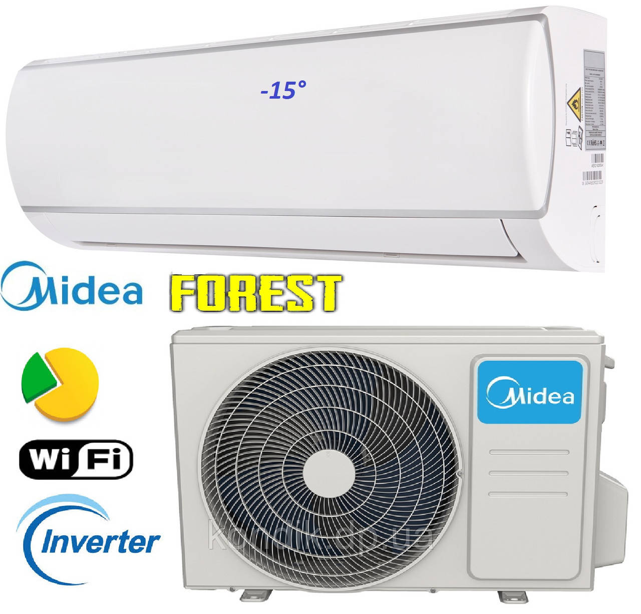 Кондиціонер MIDEA AF6-12N1C2-I/AF6-12N1C2-O Forest Inverter