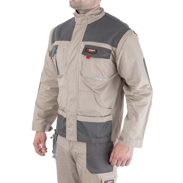 Куртка робоча 2 в 1, 100% бавовна, щільність 180 г/м², XXXL INTERTOOL SP-3036 Робочі куртки