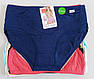 Труси жіночи «Organic Cotton» однотонні три розміри в упаковці (12 шт), фото 2