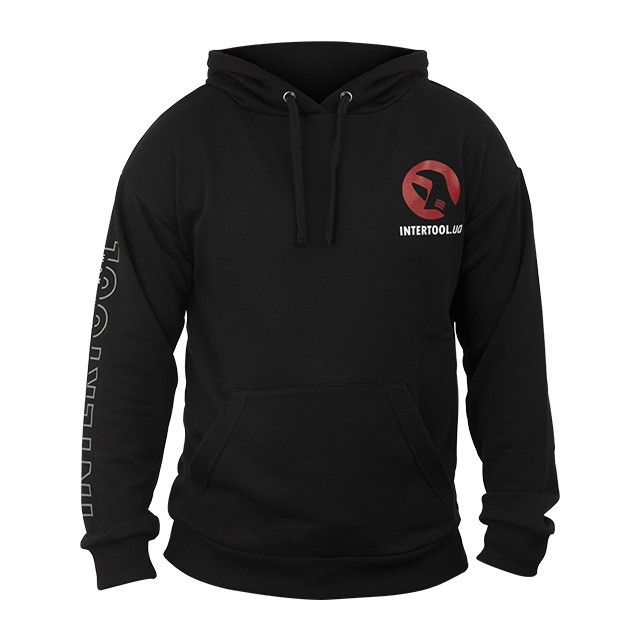 Худі чорне трикотаж арт. 8862 разм. XL INTERTOOL SP-4004, фото 1