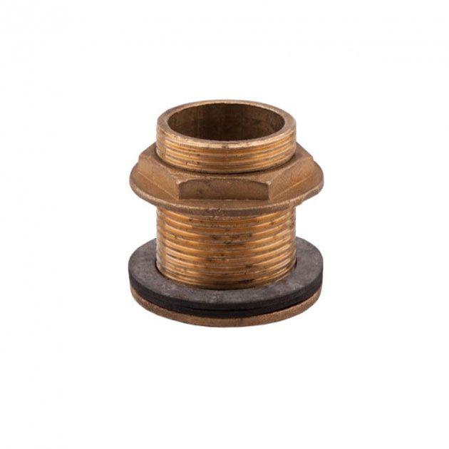 Врізка для бака 1" латунна, фото 1