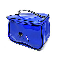 Косметичка-Валізка Traum LIPS Forever Love лакована 23х12х14 см синя