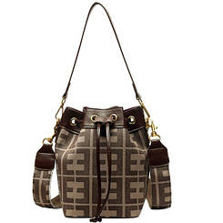 Жіноча сумка у вигляді торби невеликого розміру MAVKA, колір коричневий