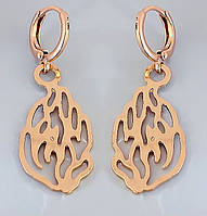 Сережки TSATSA. Позолота ЧВ. Довжина: 22 мм. Ширина: 15 мм.