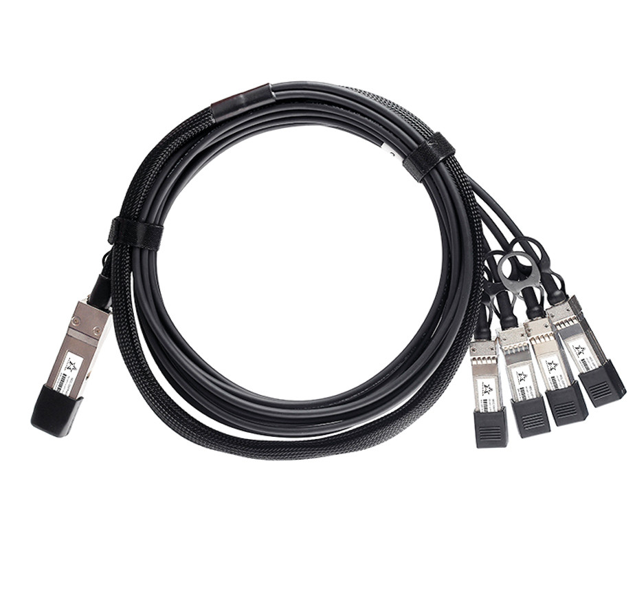 Кабель DAC QSFP28 100G to 4*SFP28 25G Passive Direct Attach Copper Twinax Cable 2m  Alistar