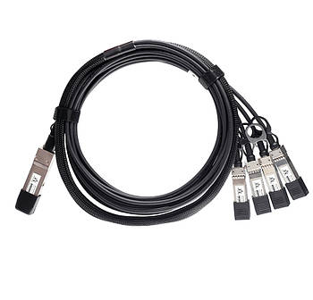 Кабель DAC QSFP28 100G to 4*SFP28 25G Passive Direct Attach Copper Twinax Cable 3m  Alistar