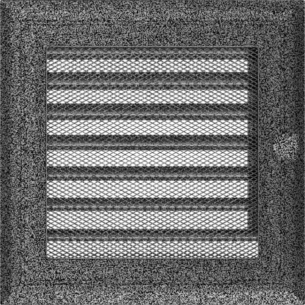 Решітка Oskar чорно-срібна з жалюзями 17x17