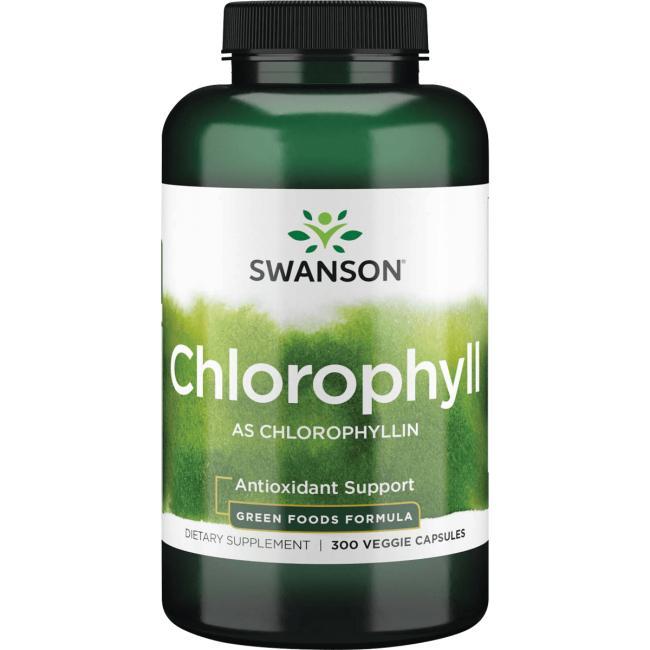 Хлорофіл з люцерною, Chlorophyll, Swanson, 300 капсул