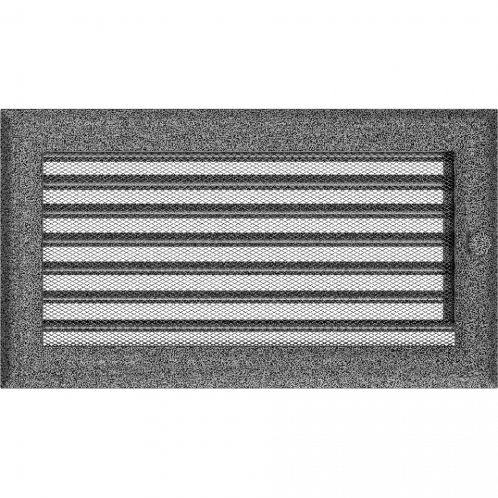 Решітка Oskar чорно-срібна з жалюзями 17x30, фото 1