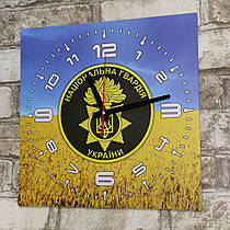 Годинник настінний квадратний З логотипом Національної гвардії України