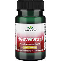 Антиоксидант Ресвератрол, Resveratrol 50, Swanson, 30 капсул