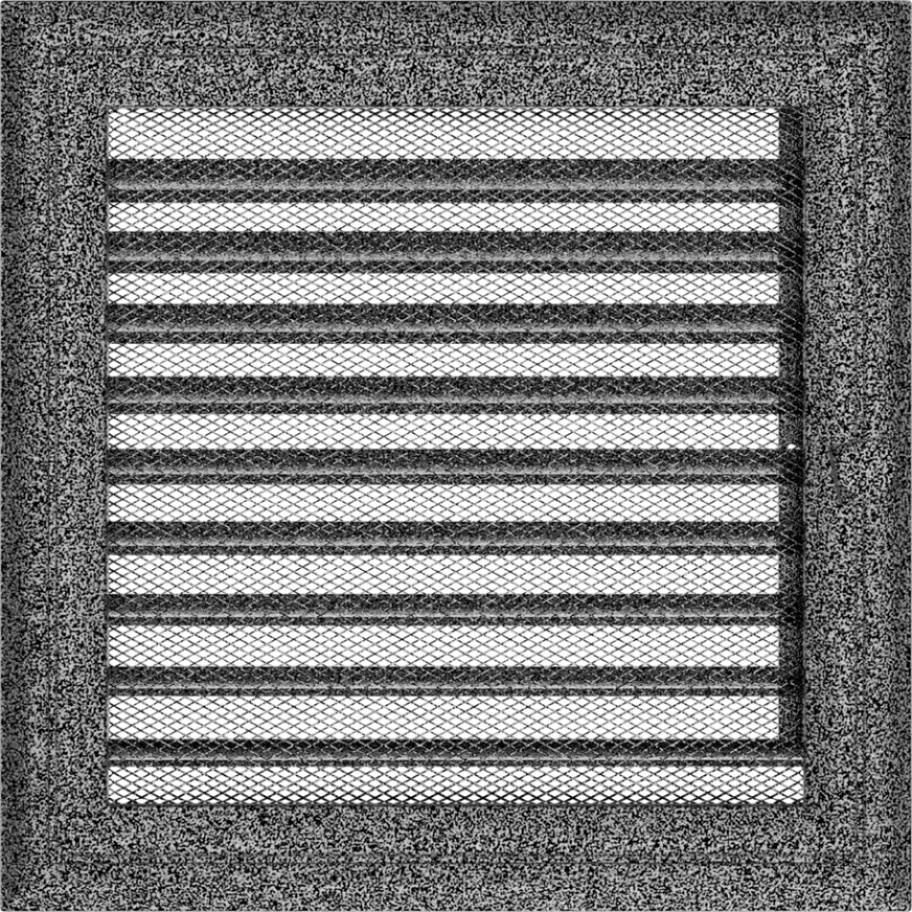 Решітка Oskar чорно-срібна з жалюзями 22x22, фото 1