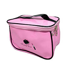 Косметичка-Валізка Traum LIPS Forever Love лакована 23х12х14 см рожева