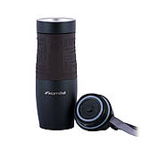 Термокружка з нержавіючої сталі Kamille KM-2067 480мл Коричневий Термокружка чоловіча Зручна термочашка, фото 2