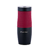 Термокружка Kamille KM-2067 480мл 480мл Червоний Термос з нержавіючої сталі Термокружка для гарячих напоїв, фото 2