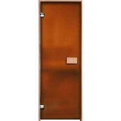 Двері для сауни матові Бронза 70х190, 6мм