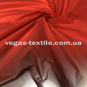 Тканина плащова світловідбивна рефлективна Омбре Червоний
