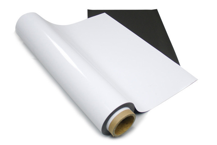 Магнітний лист 0,5 мм (0,62 м*30,5 м) з білим матовим покриттям
