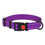 Нашийник для собак Active ТМ BronzeDog нейлоновий фіолетовий обхват шиї 30-40см ширина 20мм М, фото 2