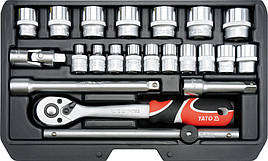 Набір головок торцевих YATO 3/8" М6-22 мм шт 22