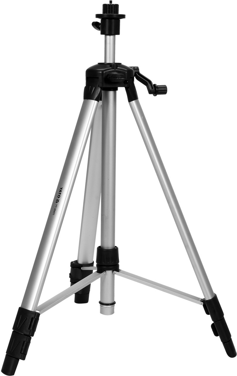 Штатив тринога алюминиевый YATO с телескопическими ножками 60-150 см резьба 1/4" и 5/8" - фото 1 - id-p1471937421