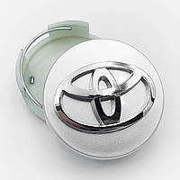 Колпачки (заглушки) в литые диски TOYOTA (Тойота), 62 мм Серый металлик (42603-12730)