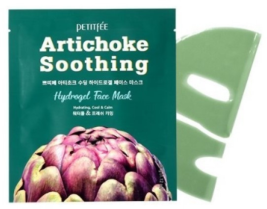 Гідрогелева маска з артишоком Petitfee Artichoke Soothing Hydrogel Face Mask 32 г