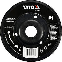 Диск-фреза шлифовальный YATO по дереву, ПВХ, гипсу 125 х 22.2 мм шероховатость №1
