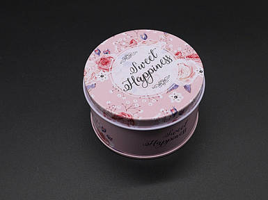 Металеві подарункові коробочки "Sweet Happiness". 8х5см