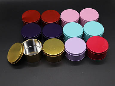 Металеві подарункові коробочки. 8х4.5см. 12шт/уп.