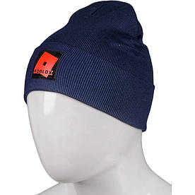 Молодіжна весняна бавовняна шапка Fero з логотипом, темно-синя