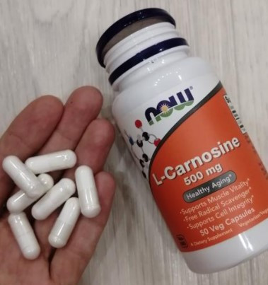 Л-карнозин NOW L-Carnosine 500 mg 50 капсул