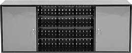 Шафа настінна для майстерні VOREL 1580 х 265 х 630 мм з лакованої жерсті 0.8-1 мм
