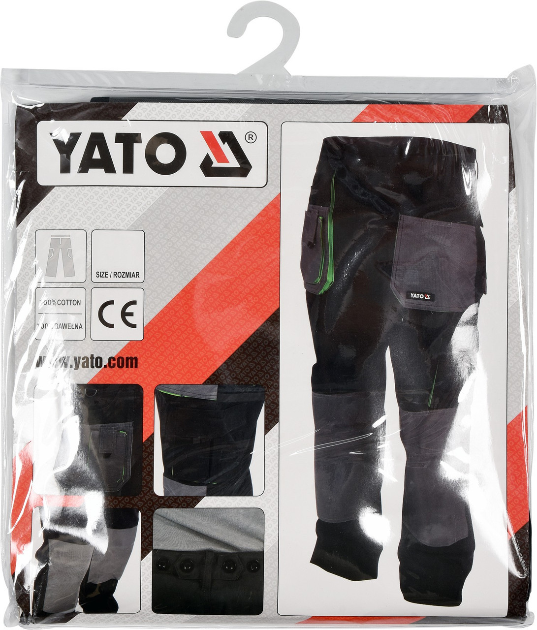 Штаны рабочие YATO размер XL - фото 6 - id-p1471941475
