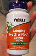 Экстракт корня крапивы Now Foods Stinging Nettle Root Extract 250 mg 90 капсул