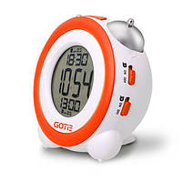 Електронний настільний будильник GOTIE GBE-200P зі світлодіодним дисплеєм