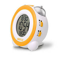 Електронний настільний будильник GOTIE GBE-200Y зі світлодіодним дисплеєм