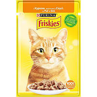 Влажный корм для кошек Friskies с курицей в соусе 85 г.