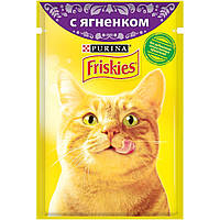 Влажный корм для кошек Purina Friskies в подливе с ягненком 85 г.