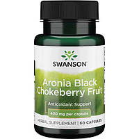 Рябина, Swanson, Aronia (Chokeberry), 400 мг, 60 капсул