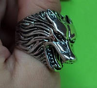 Кольцо "Гордый тигр", цвет серебро 8
