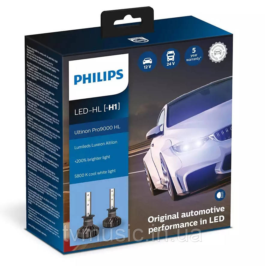 LED-лампи Philips Ultinon Pro9000 HL H1 12 V 5800 K 18 W 11258U90CWX2