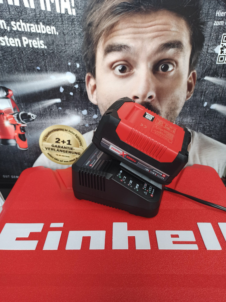 Акумулятор 3 Ач + зарядний пристрій 18 V Einhell Power-X-Change [4512041]