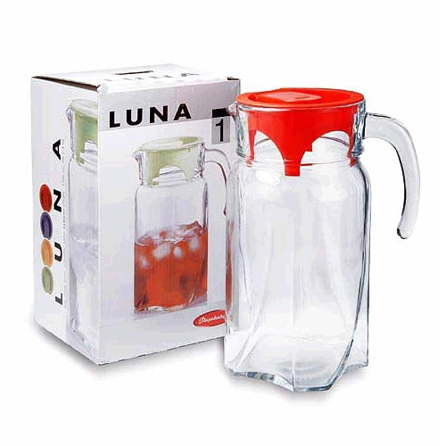 Кувшин с ручкой и крышкой PASABAHCE Luna 1700 мл 43544, фото 1