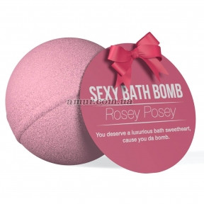 Супер-бомба для ванни Dona Bath Bomb - Rosey Posey, 128 гр, приємний аромат троянди