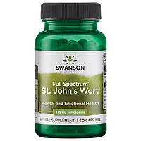 Звіробій, St. John's Wort, Swanson, 375 мг, 60 капсул