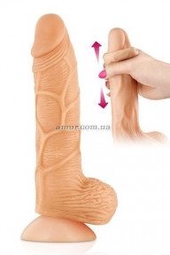 Фалоімітатор з рухомою крайньою плоттю Real Body - Real Brad